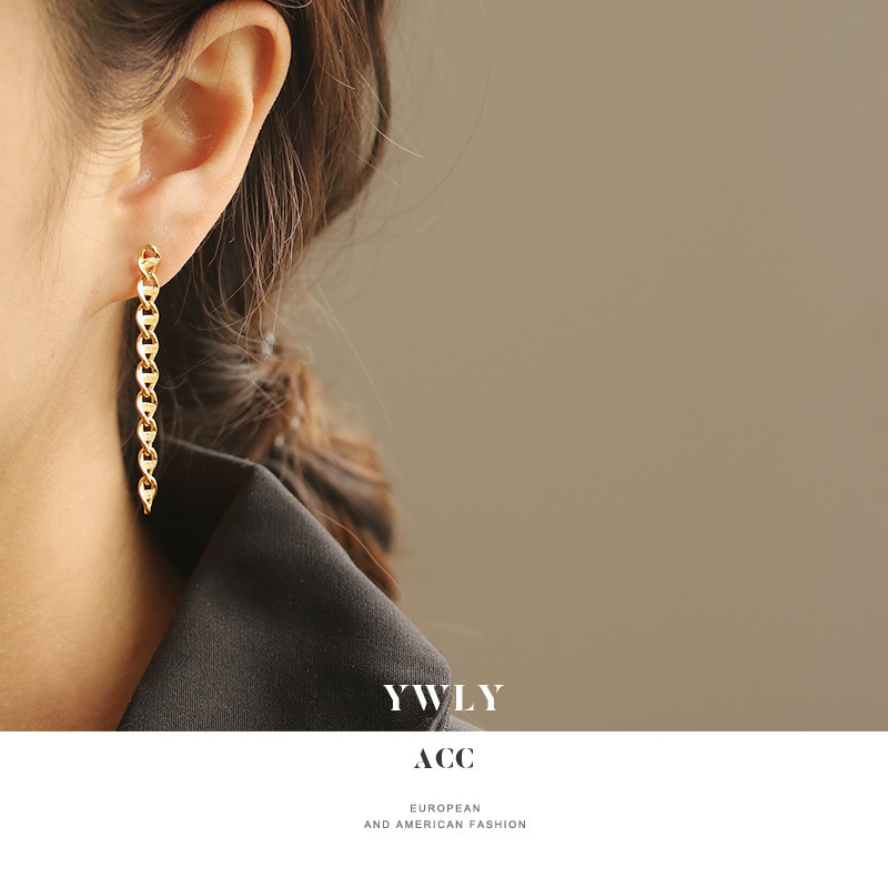 Februaryfrost Brand 925 Sterling Silver Earrings Long Link Chain Earrings Drop Jewelry Punk Style Tassel Dangle Earrings for Women Girl Brin
Februaryfrost Brand 925 Sterling Silver Earrings Long Link Chain Earrings Drop Jewelry Punk Style Tassel Dangle Earrings for Women Girl Brin