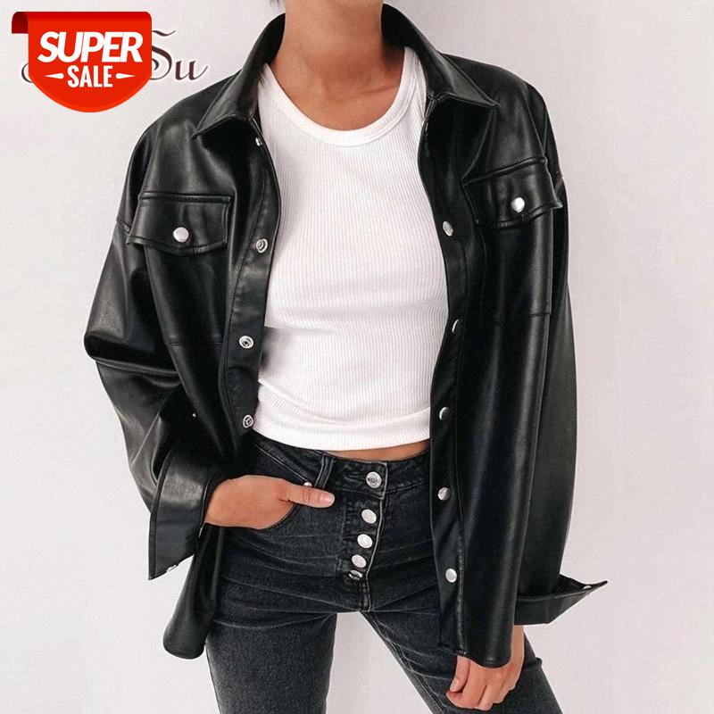 ArtSu Faux Leather Black Biker Jacket Women Harajuku Windbreaker Coats Ladies Casual Turn-down Collar Overcoat Fall ASCO20363 #Wy5s, Black;brown
ArtSu Faux Leather Black Biker Jacket Women Harajuku Windbreaker Coats Ladies Casual Turn-down Collar Overcoat Fall ASCO20363 #Wy5s, Black;brown