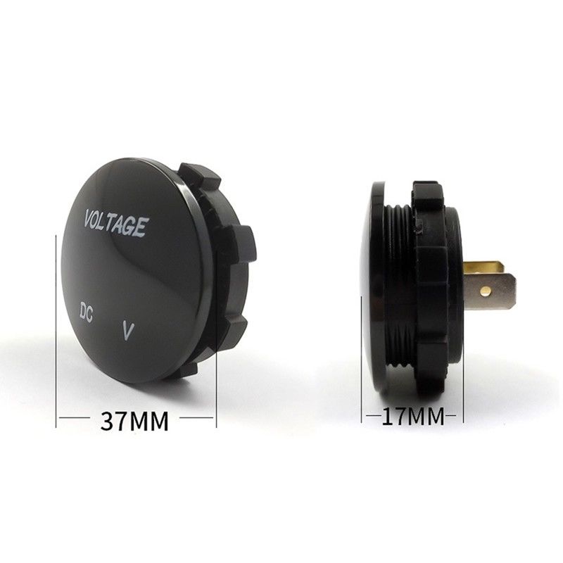 12v Display Waterproof Gauge Voltage Meter Led Digital Voltmeter for Motorcycle Car Gauges