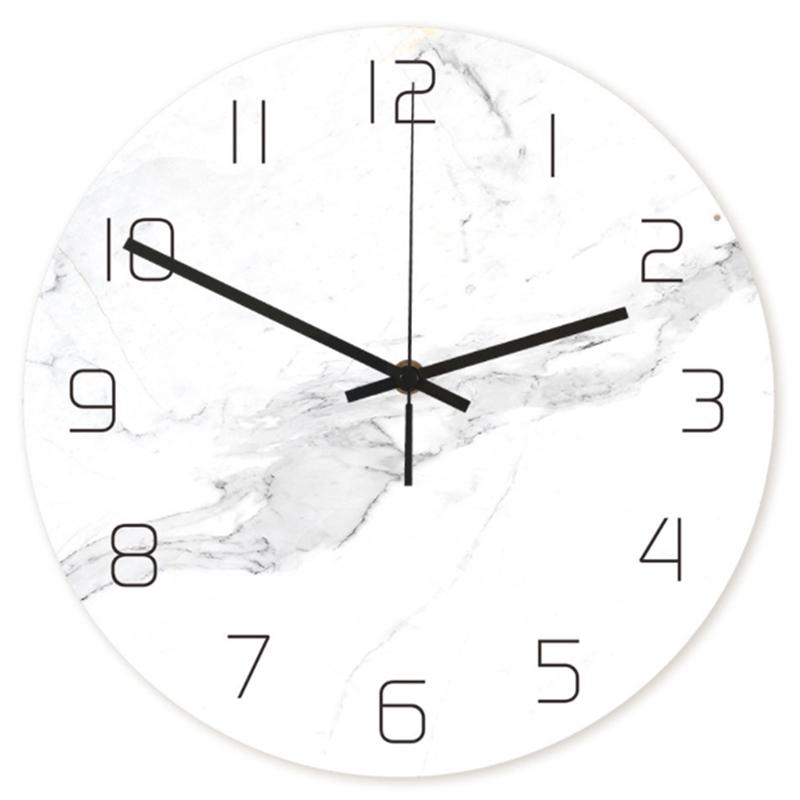 1Pc Wall Clock White Marble Grain UV Print Hanging Acrylic Round Clock Decorative Without Battery
1Pc Wall Clock White Marble Grain UV Print Hanging Acrylic Round Clock Decorative Without Battery