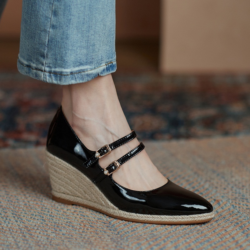 2021 Female Fashion Superior Spring Newer Wedges High Heels to Mark Woman's Shoes 40 Crly, Black
2021 Female Fashion Superior Spring Newer Wedges High Heels to Mark Woman's Shoes 40 Crly, Black