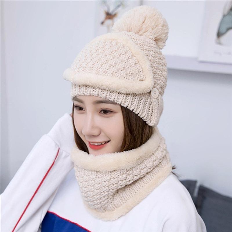 Hats, Scarves & Gloves Sets Brand Winter Knitted Beanies Hats Women Thicken Warm Beanie Skullies Hat Female Knit Bonnet Caps Outdoor
Hats, Scarves & Gloves Sets Brand Winter Knitted Beanies Hats Women Thicken Warm Beanie Skullies Hat Female Knit Bonnet Caps Outdoor