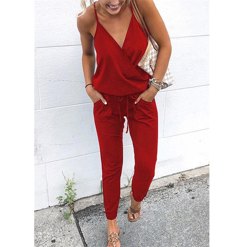 2021 New Spring Summer Elegant Sexy Sleeveless Nightgown with V-pocket Cleavage Frenzy Leisure Self-cultivation Overalls NB54, Red
2021 New Spring Summer Elegant Sexy Sleeveless Nightgown with V-pocket Cleavage Frenzy Leisure Self-cultivation Overalls NB54, Red