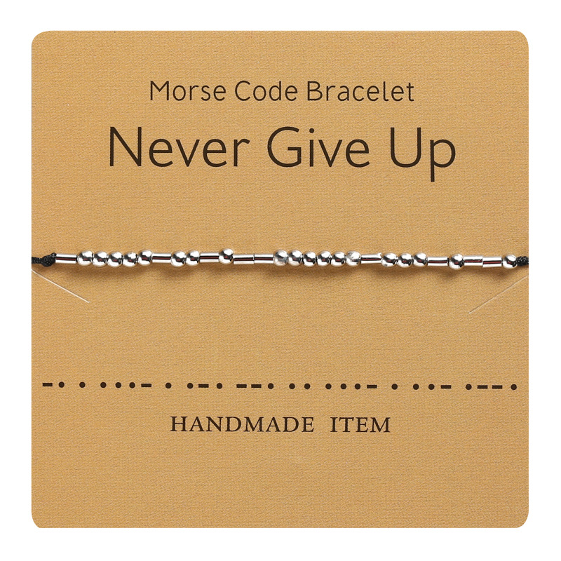 Wish Amazon Hot Sale Morse Code Alphanumeric Couple Bracelet secrect lucky Bracelet, Silver
Wish Amazon Hot Sale Morse Code Alphanumeric Couple Bracelet secrect lucky Bracelet, Silver