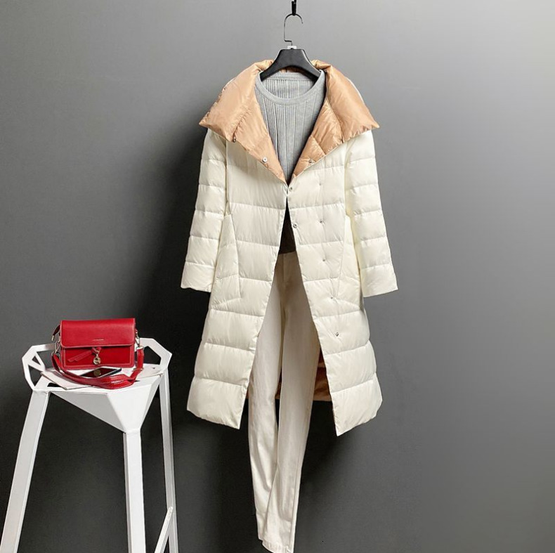2021 New Double face white duck down female jacket mid-length on the thick knee winter wear hot big size 6IJ1, Brown
2021 New Double face white duck down female jacket mid-length on the thick knee winter wear hot big size 6IJ1, Brown