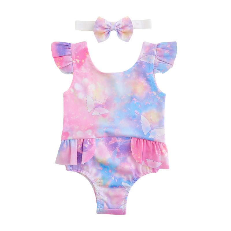 One-Pieces 0-3 Years Girls Rainbow Butterfly Print Swimwear Baby Swimsuit Children Ruffles Bathing Suit One Piece Toddler Beach Wear, Black
One-Pieces 0-3 Years Girls Rainbow Butterfly Print Swimwear Baby Swimsuit Children Ruffles Bathing Suit One Piece Toddler Beach Wear, Black