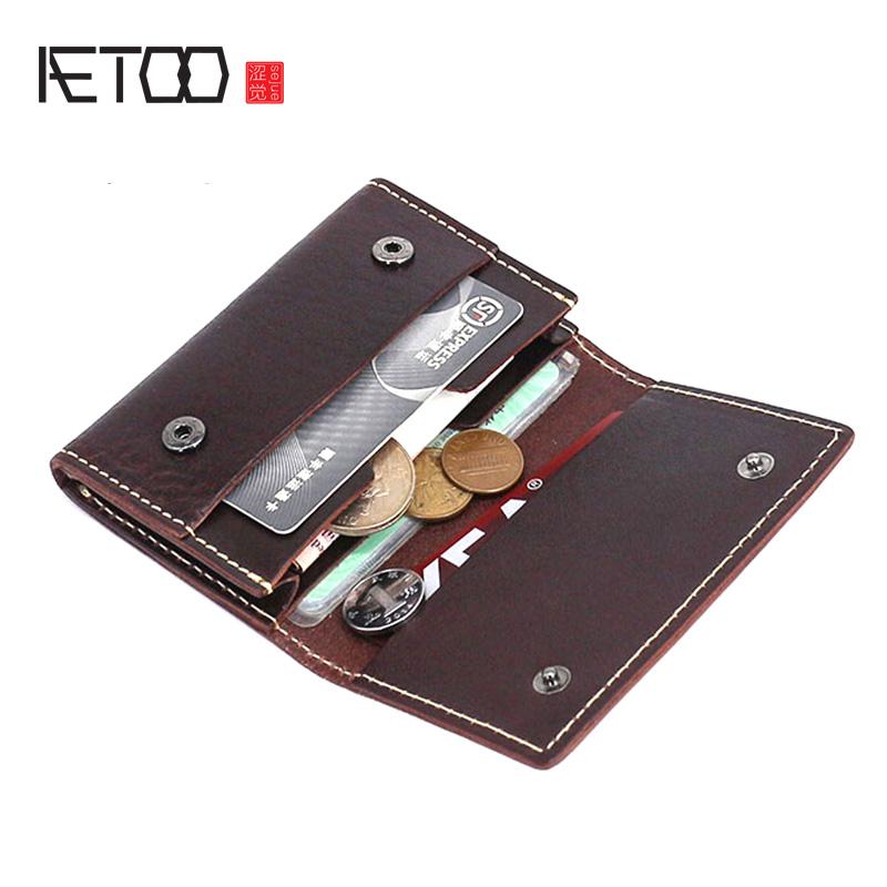 AETOO Head leather accordion zipper card bag, female doka bit business card bag, leather driver's license zero wallet male, Black
AETOO Head leather accordion zipper card bag, female doka bit business card bag, leather driver's license zero wallet male, Black