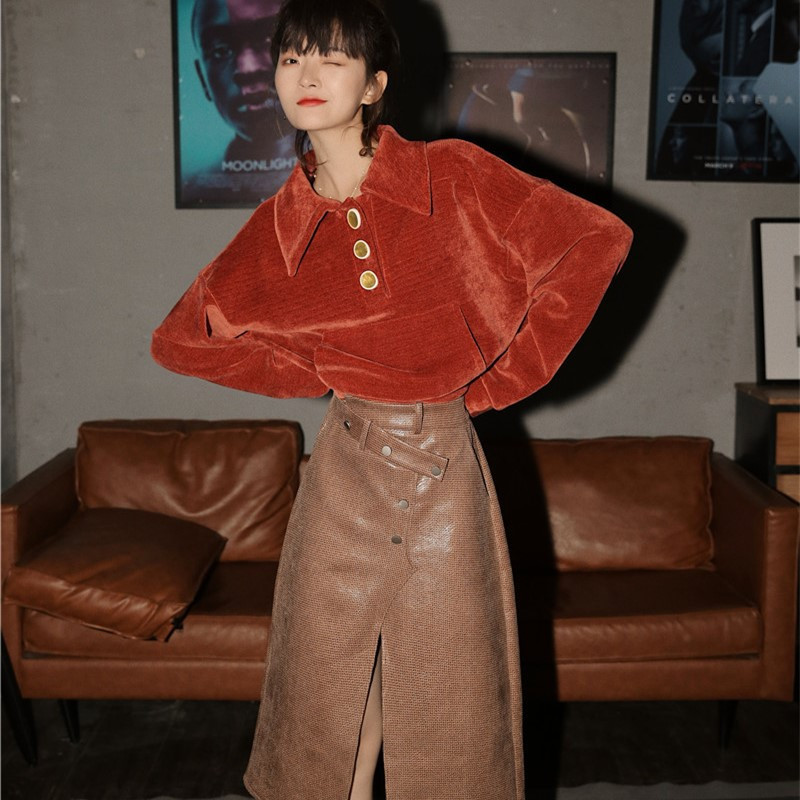 2021 New Moda Outono Camisola Para As Mulheres Novo Inverno Retro Hoodie Chenille Macio Curto Jumpers Flanela Legal Streetwear KAWJ, Orange 
2021 New Moda Outono Camisola Para As Mulheres Novo Inverno Retro Hoodie Chenille Macio Curto Jumpers Flanela Legal Streetwear KAWJ, Orange