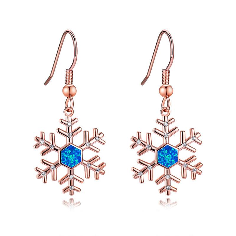Charm Female Blue White Opal Drop Earrings Rose Gold Silver Color Dangle Earrings Boho Snowflake Long Wedding For Women
Charm Female Blue White Opal Drop Earrings Rose Gold Silver Color Dangle Earrings Boho Snowflake Long Wedding For Women
