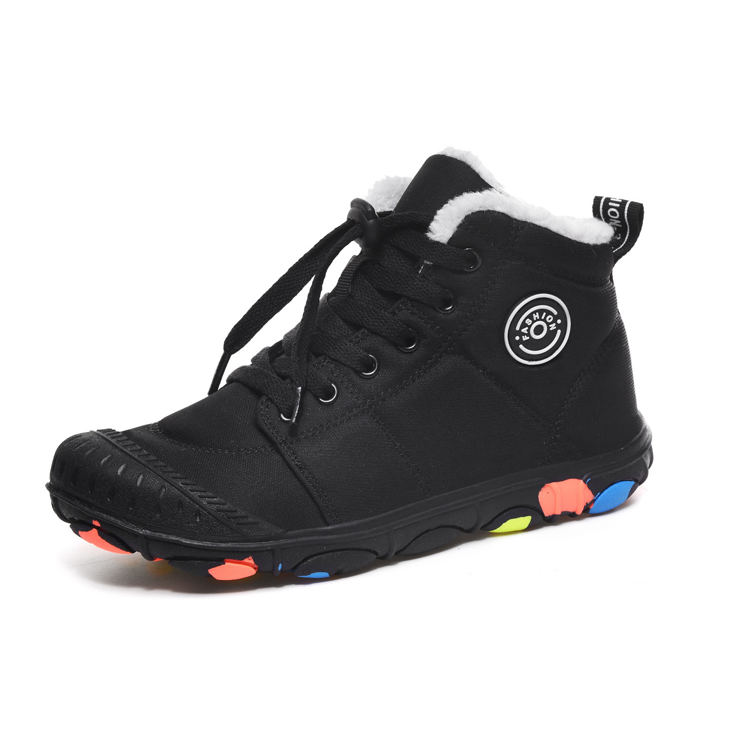 Unisex Fashion Winter Boys Snow Boots Girls Waterproof Umbrella Cloth Fabric Children Sneaker New Winter Kids Shoes D06163 201130