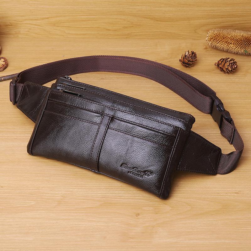 Mens' Waist Belt Bag Genuine Leather Waist Fanny Pack Bum Bag Travel Shoulder Messenger Money Pouch, Black
Mens' Waist Belt Bag Genuine Leather Waist Fanny Pack Bum Bag Travel Shoulder Messenger Money Pouch, Black