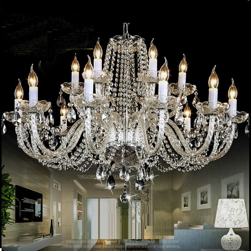 Modern Crystal Chandelier Lighting Luxury Clear Chandeliers Lamp Suspended Light Lustres De Cristal Hotel
Modern Crystal Chandelier Lighting Luxury Clear Chandeliers Lamp Suspended Light Lustres De Cristal Hotel