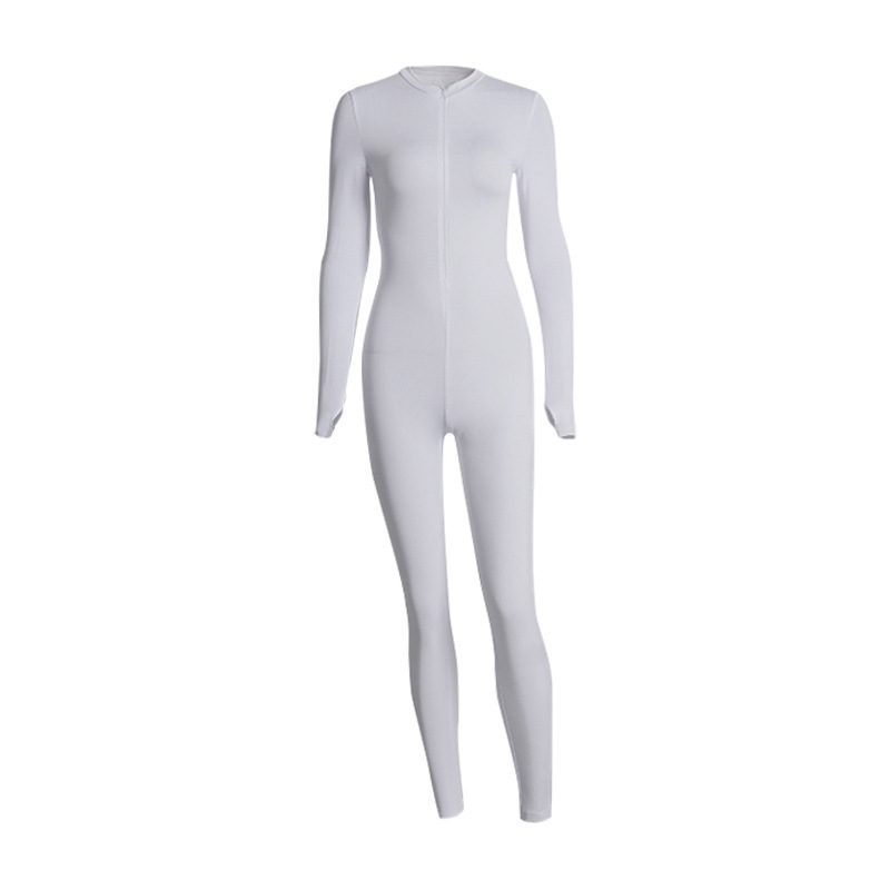 HAOYUAN Sexy Rompers Womens Jumpsuit Fall Fashion Clothes One Piece Body Club Outfits Long Sleeve Bodycon Corset Top Overalls 201007