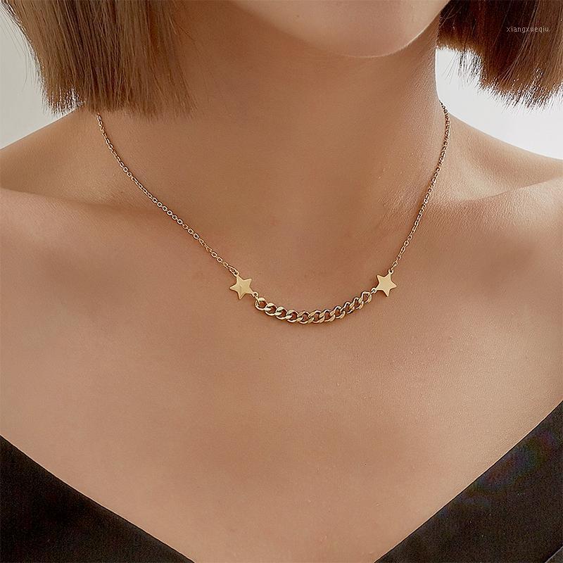 Chokers Women Necklack 316 Stainless Steel No Fading Stars Good Luck Pendant Necklace Gold Silver Color Chain Choker Jewelry Gift, Golden;silver
Chokers Women Necklack 316 Stainless Steel No Fading Stars Good Luck Pendant Necklace Gold Silver Color Chain Choker Jewelry Gift, Golden;silver
