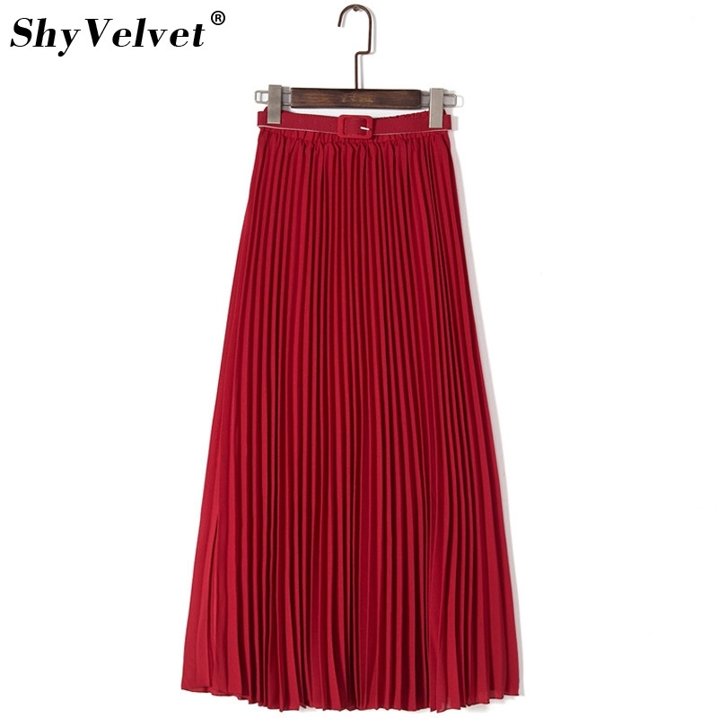 Long Pleated Skirts Womens Chiffon Elastic Waist Summer All Match Solid Tulle Maxi Skirt With Belt Faldas Khaki Black Pink Y200326, Blue skirt
Long Pleated Skirts Womens Chiffon Elastic Waist Summer All Match Solid Tulle Maxi Skirt With Belt Faldas Khaki Black Pink Y200326, Blue skirt