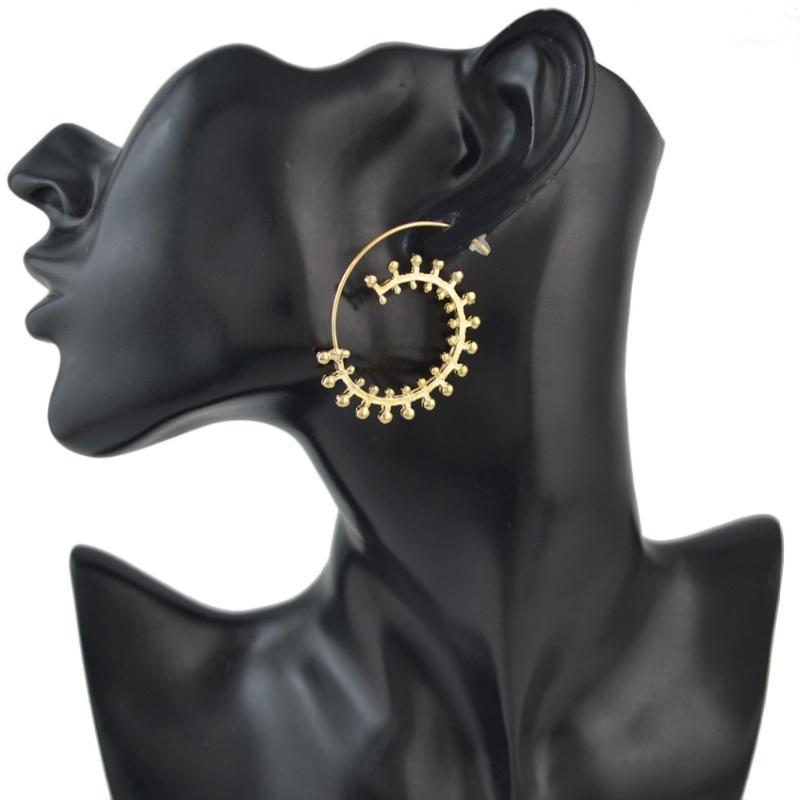 Fashion Simple Elegant 2 Style Metal Bohemia Hoop Earrings Women Party Jewelry Fashion Accessories Gift1