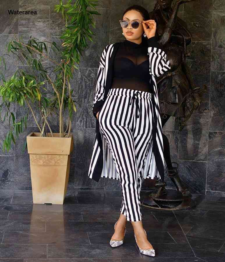 striped women three piece outfits night club party tracksuit long blazer pants suit set fashion lady 3piece set, White
striped women three piece outfits night club party tracksuit long blazer pants suit set fashion lady 3piece set, White