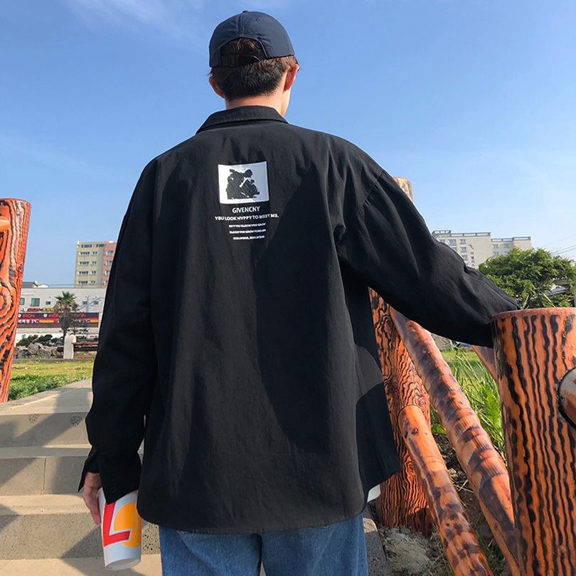 2021 Spring Summer New Style Bf High-quality Men Street Releases Big Size Genuine Impression Long Shirt Sleeve Nwto, Black
2021 Spring Summer New Style Bf High-quality Men Street Releases Big Size Genuine Impression Long Shirt Sleeve Nwto, Black