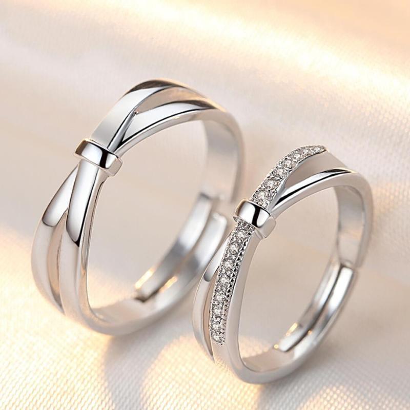 Cluster Rings Couple Ring 925 Silver Color Bow Male Bague Etoile Bizuteria Gemstone Bijoux Femme Jewelry Anel
Cluster Rings Couple Ring 925 Silver Color Bow Male Bague Etoile Bizuteria Gemstone Bijoux Femme Jewelry Anel