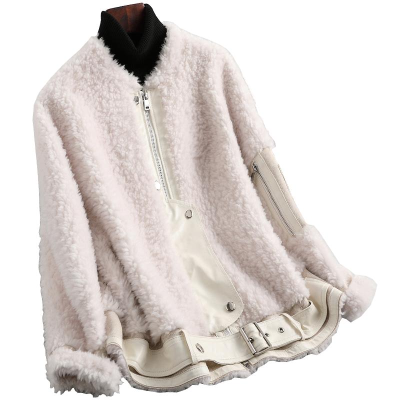 Female Coat Real Winter Fur Jacket Clothes 2020 Korean 100% Sheep Shearing Tops Ladies Vintage Wool Jackets and Coats Hiver 026X, White
Female Coat Real Winter Fur Jacket Clothes 2020 Korean 100% Sheep Shearing Tops Ladies Vintage Wool Jackets and Coats Hiver 026X, White
