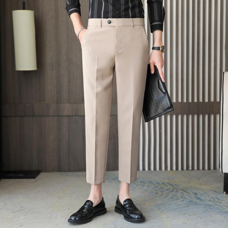 2021 Spring Men's Suit Pants Fashion Casual Slim Formal Business Dress Pants Male Wedding Social Work Trousers Costume Homme, Beige
2021 Spring Men's Suit Pants Fashion Casual Slim Formal Business Dress Pants Male Wedding Social Work Trousers Costume Homme, Beige