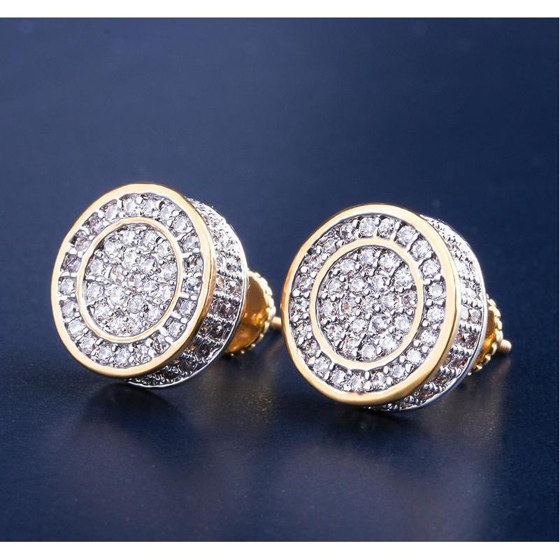 12Mm Iced Out Bling Cz Round Earring Gold Silver Color Plated Stud Earrings Screw Back Fashion Hip Hop Jewelry Pl9Tk
12Mm Iced Out Bling Cz Round Earring Gold Silver Color Plated Stud Earrings Screw Back Fashion Hip Hop Jewelry Pl9Tk