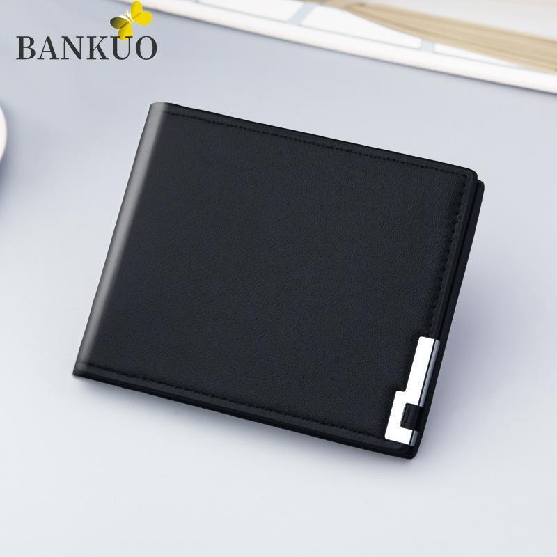 BANKUO Men's Wallet PU Leather Frosted Purses Short Fashion Soft Retro Business Sewing Thread Luxury Designer Wallets C771, Black
BANKUO Men's Wallet PU Leather Frosted Purses Short Fashion Soft Retro Business Sewing Thread Luxury Designer Wallets C771, Black