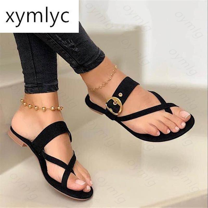 2021 Women Summer Slippers Fashion Buckle Flip Flops Slippers Solid Women Shoes Casual Flats Beach Ladies Plus Size, White
2021 Women Summer Slippers Fashion Buckle Flip Flops Slippers Solid Women Shoes Casual Flats Beach Ladies Plus Size, White