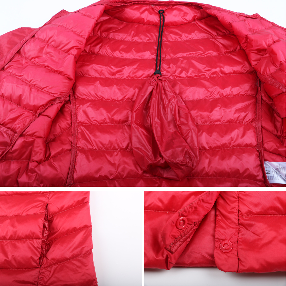 New Autumn Spring Ultra Light Down Jacket Women White Duck Down Coat Casual Collarless Warm 200923wtt