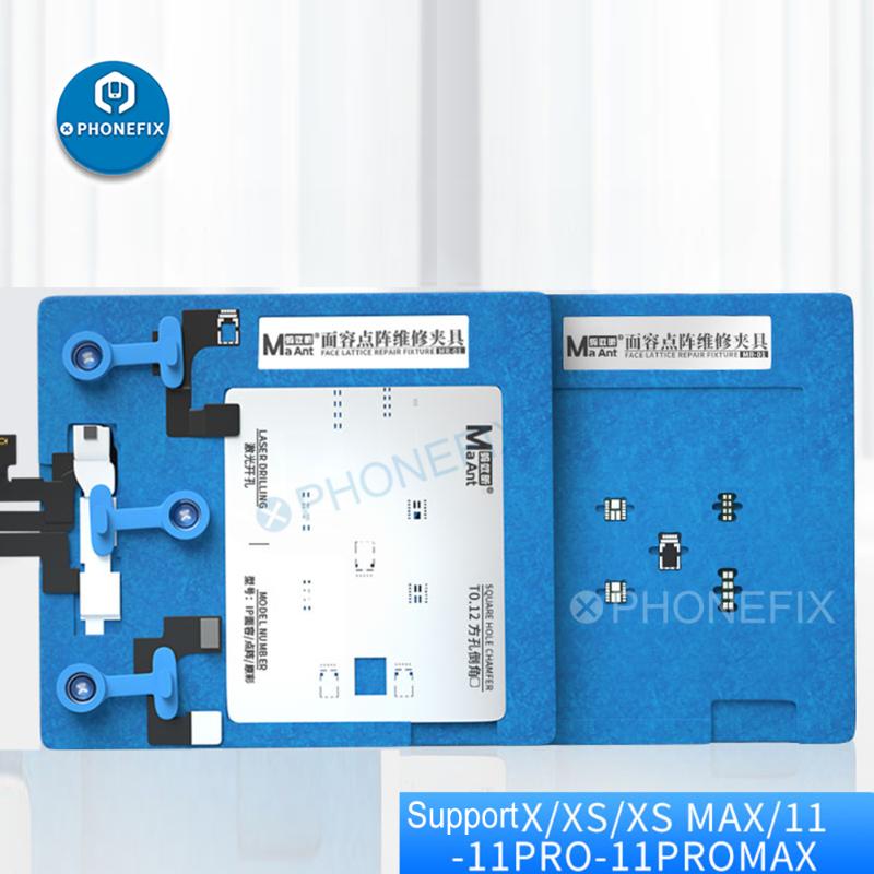 Maant BGA Reballing Platform + Tin Planting Steel Mesh for X-11Pro Max Dot Matrix Face ID Not Available Reballing Fixture
Maant BGA Reballing Platform + Tin Planting Steel Mesh for X-11Pro Max Dot Matrix Face ID Not Available Reballing Fixture