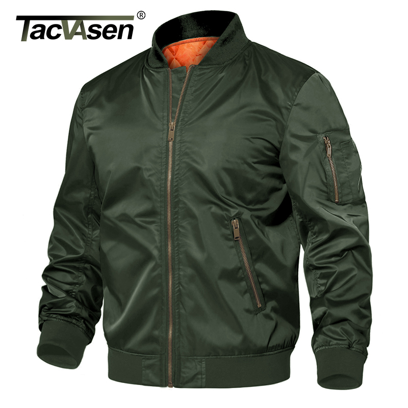 TACVASEN Winter Military Jacket Outwear Men Cotton Padded Pilot Army Bomber Jacket Coat Casual Baseball Jackets Varsity Jackets 201118