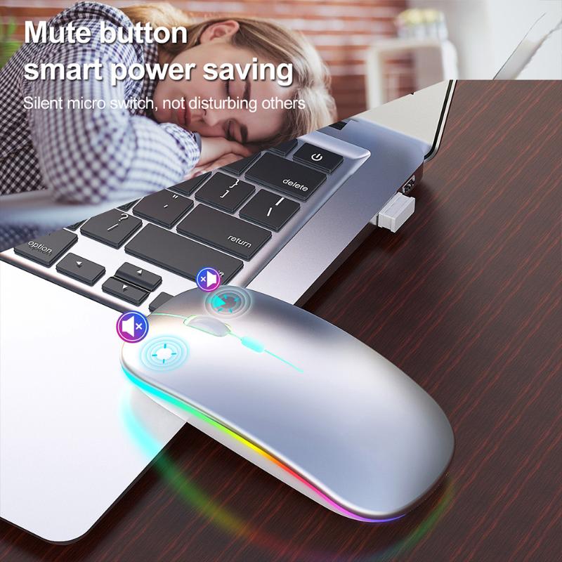 USB Receiver Intelligent Desktop PC For Laptop Rechargeable Colorful Lighting Portable 2.4GHz Wireless Mouse Optical Notebook
USB Receiver Intelligent Desktop PC For Laptop Rechargeable Colorful Lighting Portable 2.4GHz Wireless Mouse Optical Notebook