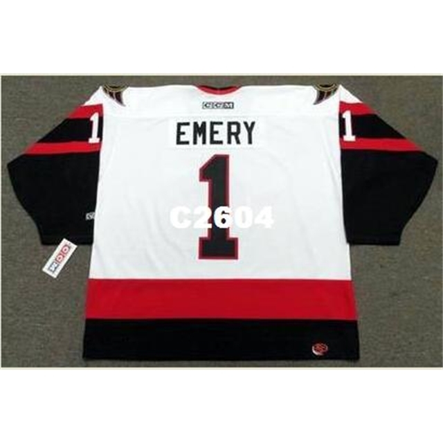 Mens #1 RAY EMERY Ottawa Senators 2007 CCM RETRO Away Home Hockey Jersey or custom any name or number retro Jersey, White
Mens #1 RAY EMERY Ottawa Senators 2007 CCM RETRO Away Home Hockey Jersey or custom any name or number retro Jersey, White