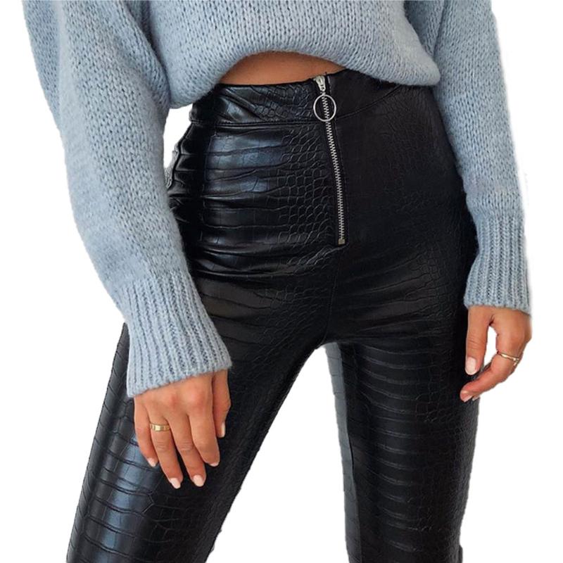 Black Stretch Autumn Winter Pants Leather Women's Casual Pu Warm Female Pencil Trousers Slim Fit Autumn High Waist Leather Pants, As pic
Black Stretch Autumn Winter Pants Leather Women's Casual Pu Warm Female Pencil Trousers Slim Fit Autumn High Waist Leather Pants, As pic