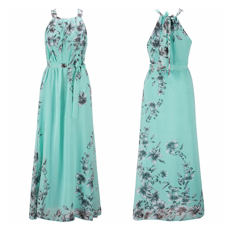 Summer Dress Women Long Sexy Loose Dress Women Beach Floral Boho Maxi The Dress Female Vestido Plus Size Sundress Clothing T200604