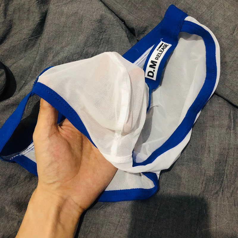 Male underwear ropa interior hombre breathable mesh gay sexy summer men's underpants briefs men slip biquini 201112