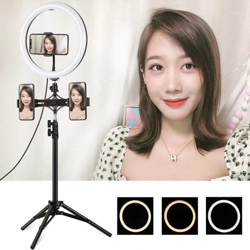 PULUZ 1.1M Tripod Mount + Dual Phone Brackets + 11.8 Inch 30cm Curved Surface USB 3 Modes Dual Color LED Ring Light1
PULUZ 1.1M Tripod Mount + Dual Phone Brackets + 11.8 Inch 30cm Curved Surface USB 3 Modes Dual Color LED Ring Light1