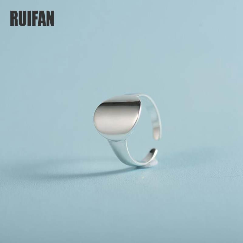 Cluster Rings Ruifan Adjustable Genuine 925 Sterling Silver For Women Men Party Ring Simple Round Open Accessories Jewelry YRI065
Cluster Rings Ruifan Adjustable Genuine 925 Sterling Silver For Women Men Party Ring Simple Round Open Accessories Jewelry YRI065