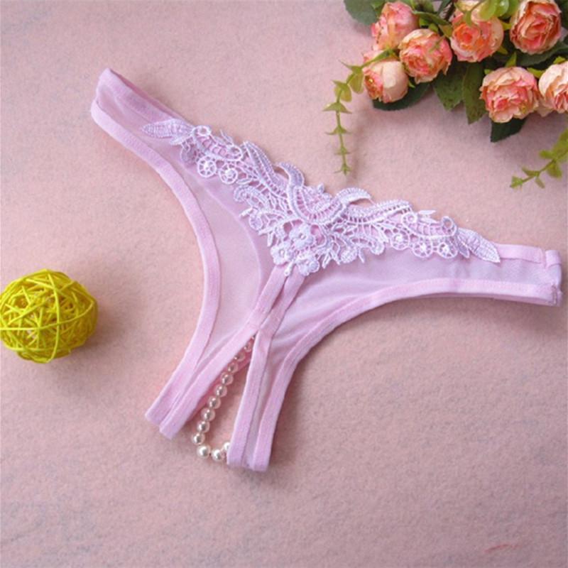 Women Erotict Opening Crotch Panties Ladies Lace Briefs Thongs G-string Lingerie Sexy Underwear With Pearls Massaging Bead, Black 
Women Erotict Opening Crotch Panties Ladies Lace Briefs Thongs G-string Lingerie Sexy Underwear With Pearls Massaging Bead, Black