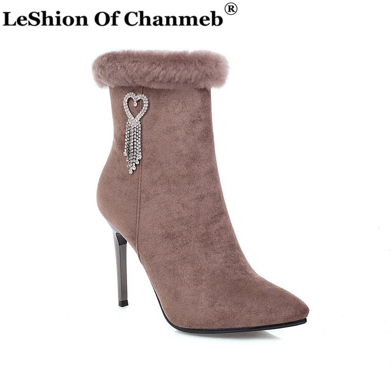 New Arrival Warm Real Fur Boots Female Sexy Bling Bling Crystal Pink Ankle Boots Snow Winter Stiletto Heels Shoes Women, Black
New Arrival Warm Real Fur Boots Female Sexy Bling Bling Crystal Pink Ankle Boots Snow Winter Stiletto Heels Shoes Women, Black