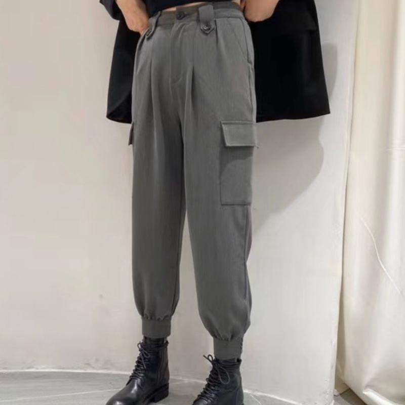 Korea Retro Solid Beam Feet Bib Overall Pants 2020 Autumn and Winter High-Waist Ankle-Length Straight Casual Pants Women, Black
Korea Retro Solid Beam Feet Bib Overall Pants 2020 Autumn and Winter High-Waist Ankle-Length Straight Casual Pants Women, Black