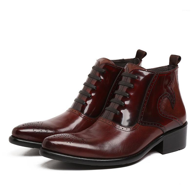 Botas Hombre Short-men Boots Men Pure Leather Formal Wear Black Brown Work Shoes Leather Boots Pointed Toe Ankle Genuine1
Botas Hombre Short-men Boots Men Pure Leather Formal Wear Black Brown Work Shoes Leather Boots Pointed Toe Ankle Genuine1