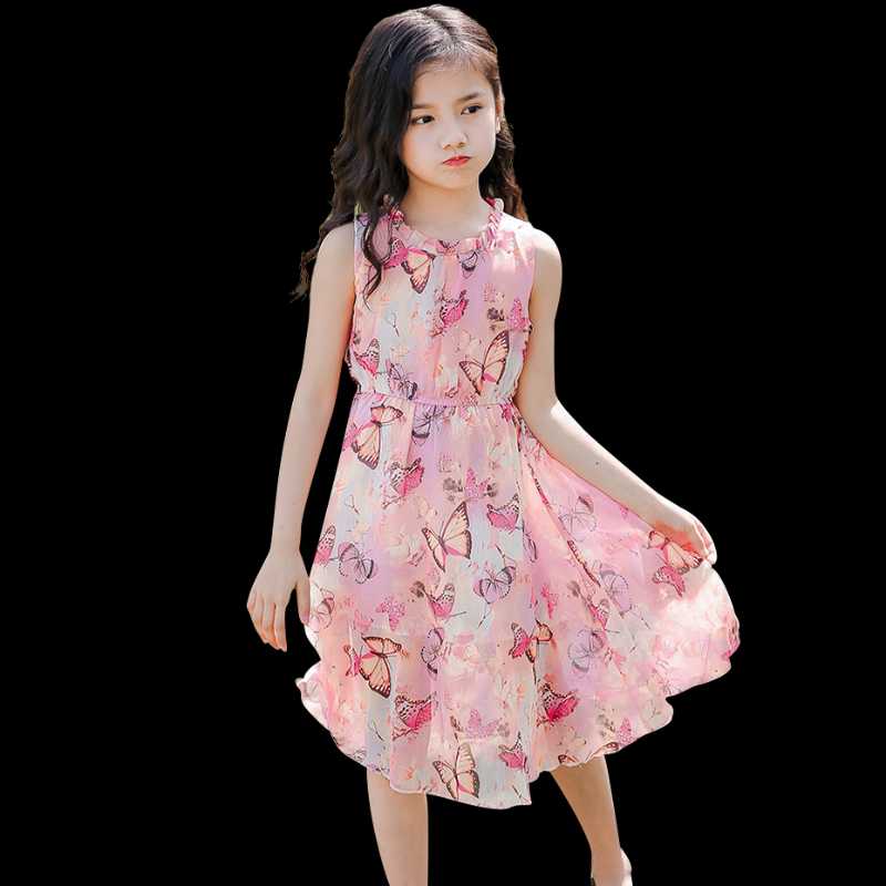 Kids Dresses For Girls Butterfly Pattern Girl Beach Dress Sleeveless Kids Dress Summer Children's Clothing 6 8 10 12 14, As picture
Kids Dresses For Girls Butterfly Pattern Girl Beach Dress Sleeveless Kids Dress Summer Children's Clothing 6 8 10 12 14, As picture
