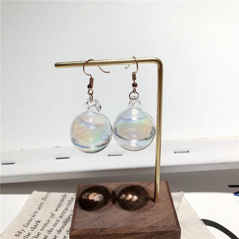 New Korean Fashion Glass Ball Dangle Earrings For Women Bubble Personality Temperament Unique Jewelry Gift1
New Korean Fashion Glass Ball Dangle Earrings For Women Bubble Personality Temperament Unique Jewelry Gift1