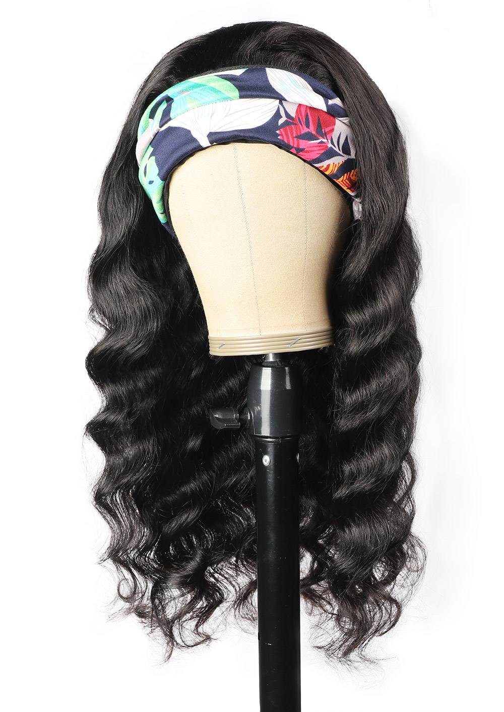 Ishow 26 28 30inch Human Hair Wigs With Headbands Easy to Install Body Yaki Straight Water Headband Wig Loose Deep Curly None Lace Wigs for Women All 
