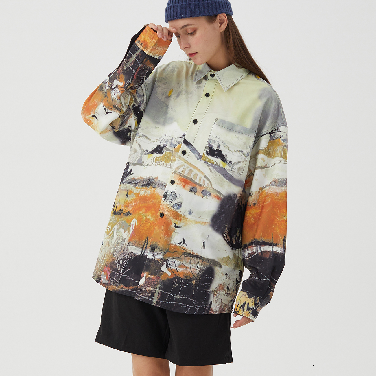 2021 New Hip Hop Streetwerar Long Sleeve Shirts Autumn 3d View Print Harajuku Beach Mens Color Block Cotton Loose Shirt Tops Yellow 9in0, One
2021 New Hip Hop Streetwerar Long Sleeve Shirts Autumn 3d View Print Harajuku Beach Mens Color Block Cotton Loose Shirt Tops Yellow 9in0, One