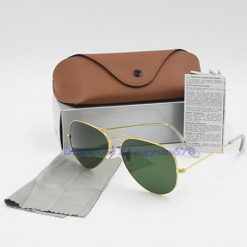 High quality new Brand Arrival Designer Pilot Sunglasses Men Women Outdoorsman Sun Glasses Eyewear 58mm 62mm Glass Lenses With Brown Case
High quality new Brand Arrival Designer Pilot Sunglasses Men Women Outdoorsman Sun Glasses Eyewear 58mm 62mm Glass Lenses With Brown Case