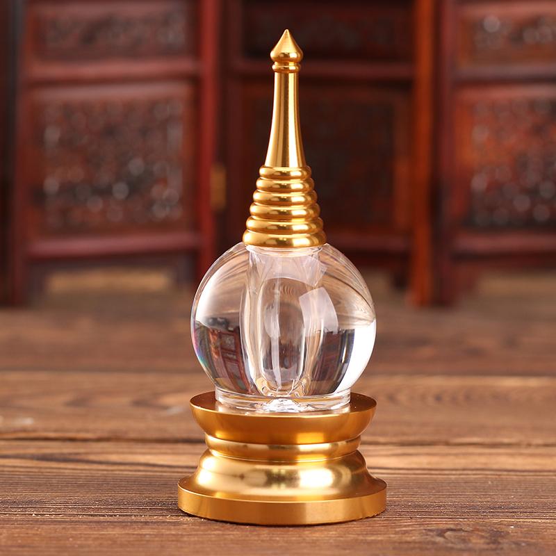 

Special Offer Buddhism Supplies Luxury Tibet Quintar Stupas Temple Exquisite Electroplating Furnishing Dagoba Temple Home Decor