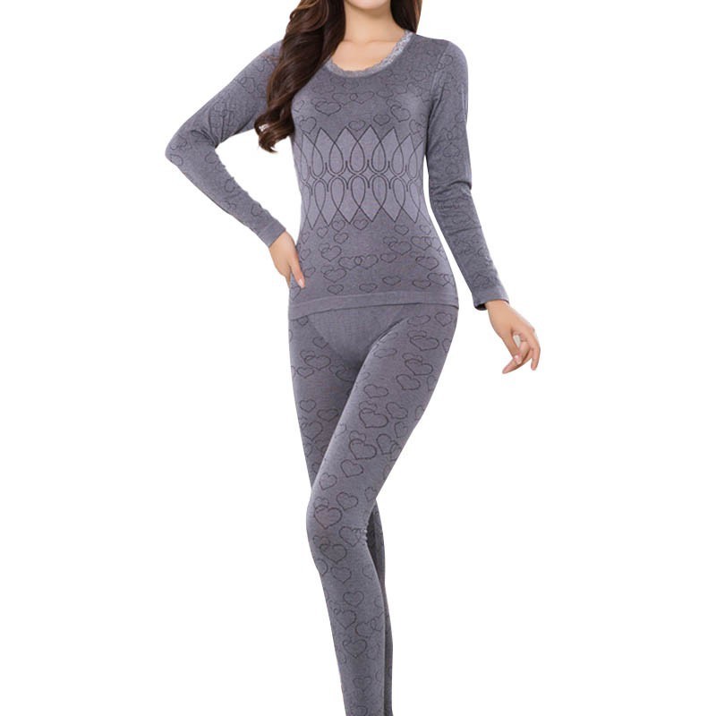 New Women Warm Thermal Underwear Woman Long Johns Long Sleeve Thermal Clothing Underwears Sets 201027