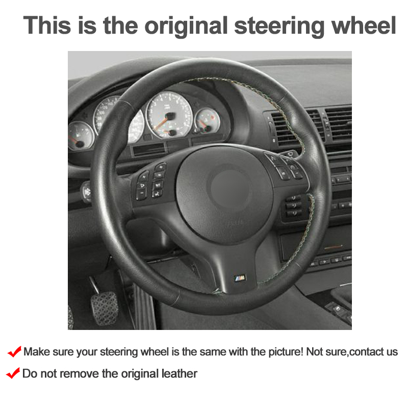 DIY Hand Sewing Car Steering Wheel Cover For BMW E46 E39 330i 540i 525i 530i 330Ci M3 2001 2002 2003 Braid Car Accessories
DIY Hand Sewing Car Steering Wheel Cover For BMW E46 E39 330i 540i 525i 530i 330Ci M3 2001 2002 2003 Braid Car Accessories